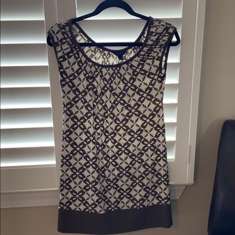 Brown shift dress